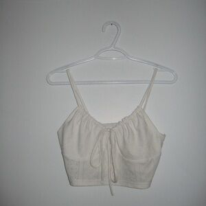 Women's Cream Crop Top Perfect for summer